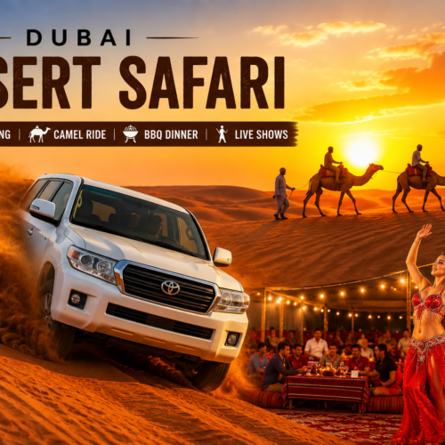 Dubai Evening Desert Safari | Dune Bashing, BBQ Dinner & Entertainment